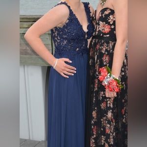 Navy Blue Prom Dress (Long)